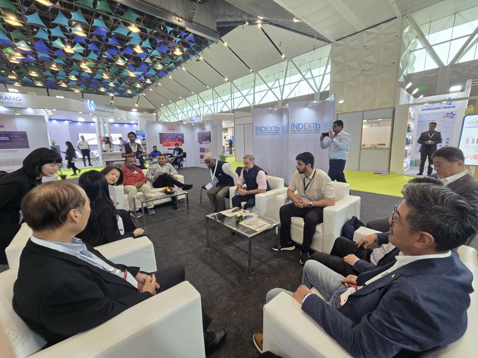 ACME and TNFIA delegation visiting nonwoven facilities and Nonwoven Tech Asia in New Delhi, India